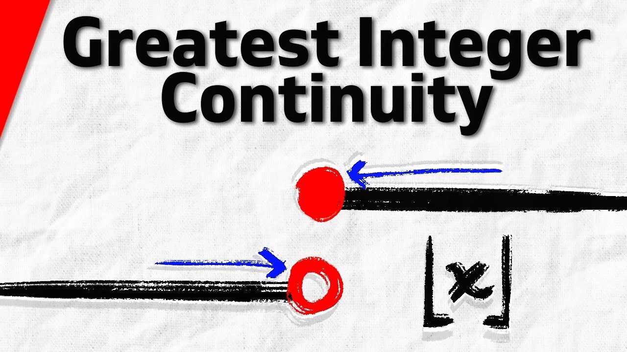 Continuity of the Greatest Integer Function | Calculus 1 Exercises