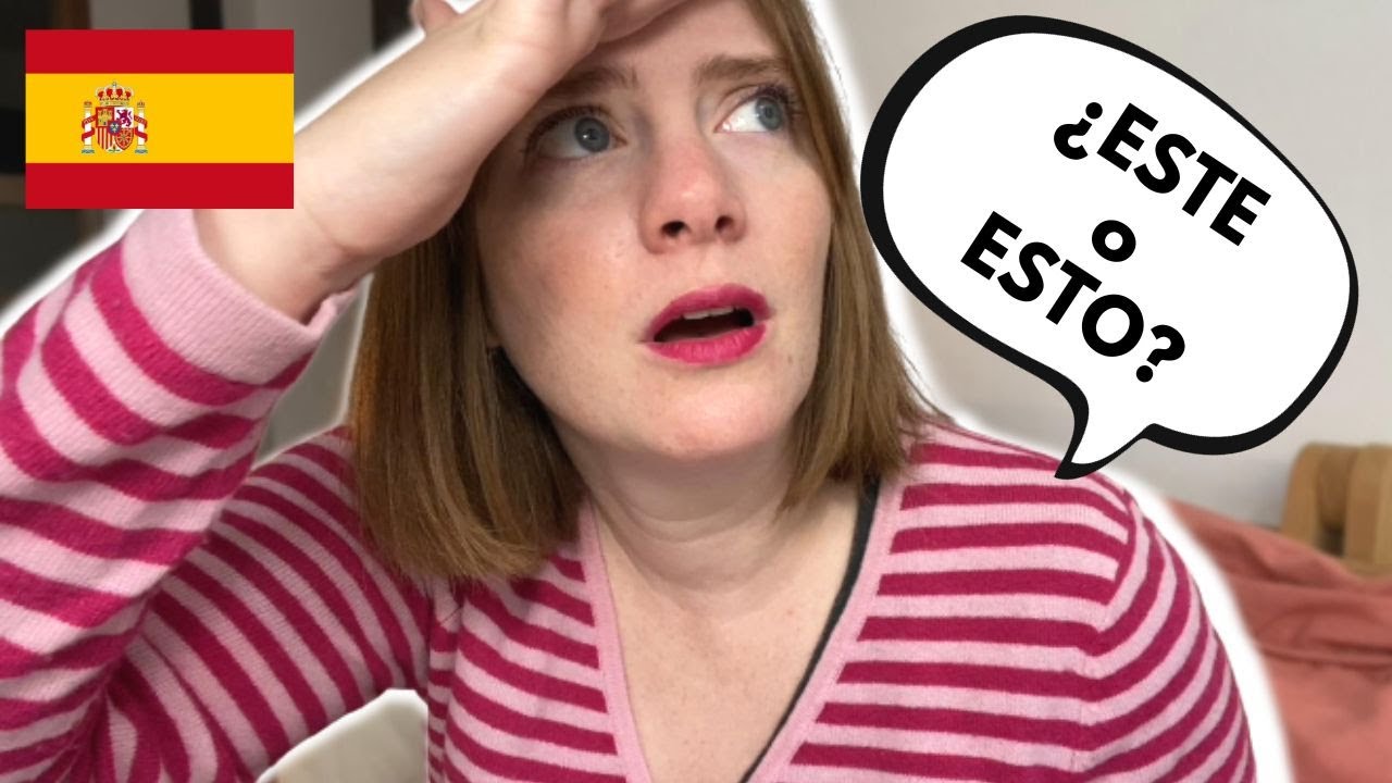 ¿Cuál es la diferencia entre ESTE y ESTO en español? - Los demostrativos neutros - Spanish grammar