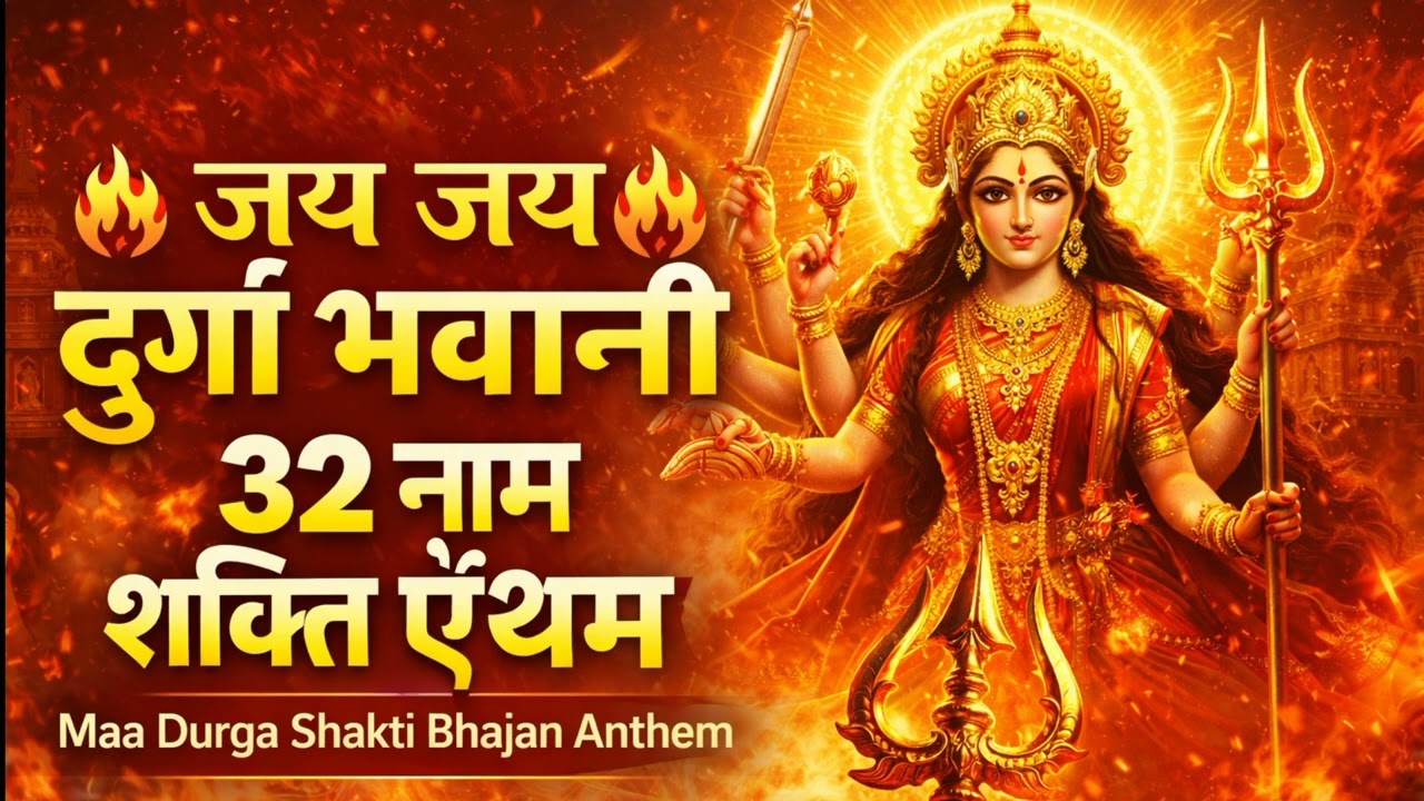 जय जय दुर्गा भवानी | Shakti Anthem Bhajan | Maa Durga 32 Names