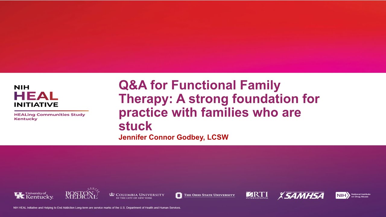 KY-OPEN, September 28 - Q&A for Functional Family Therapy  w/ Jennifer Connor Godbey