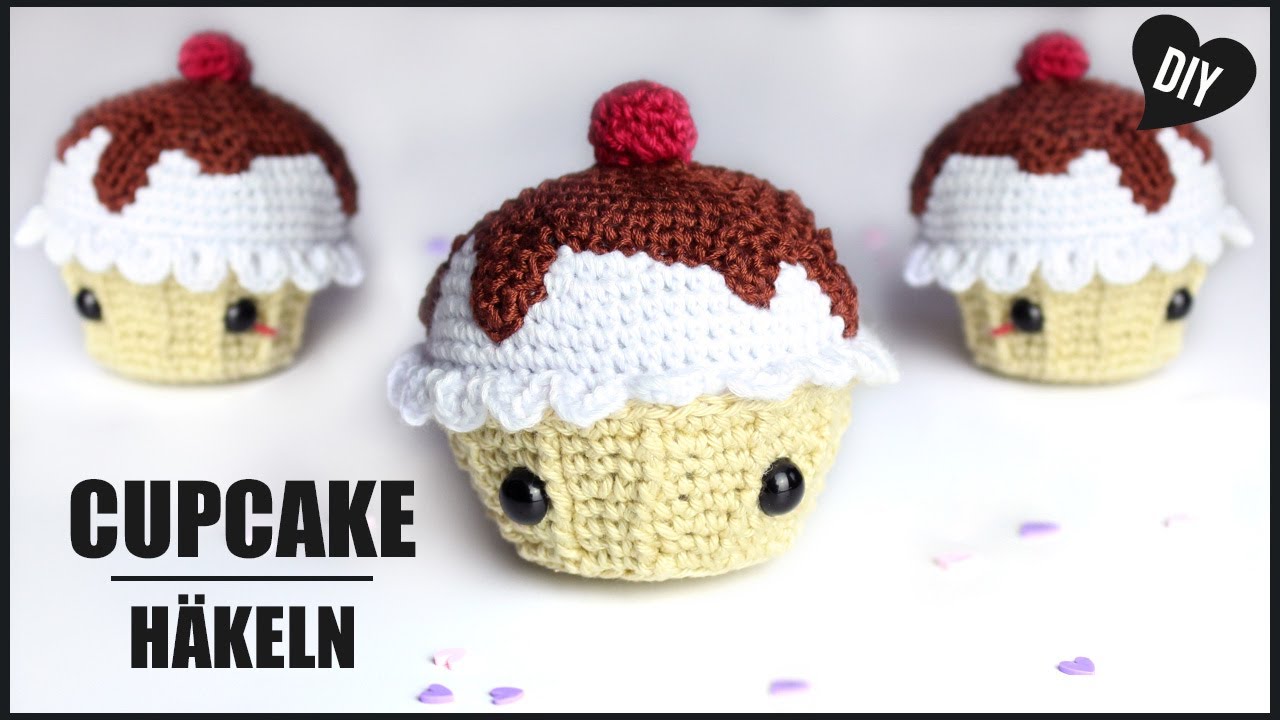 Cupcake häkeln | Geburtstags-Edition - Amigurumi Häkelanleitung - DIY by Pfirsichteufel