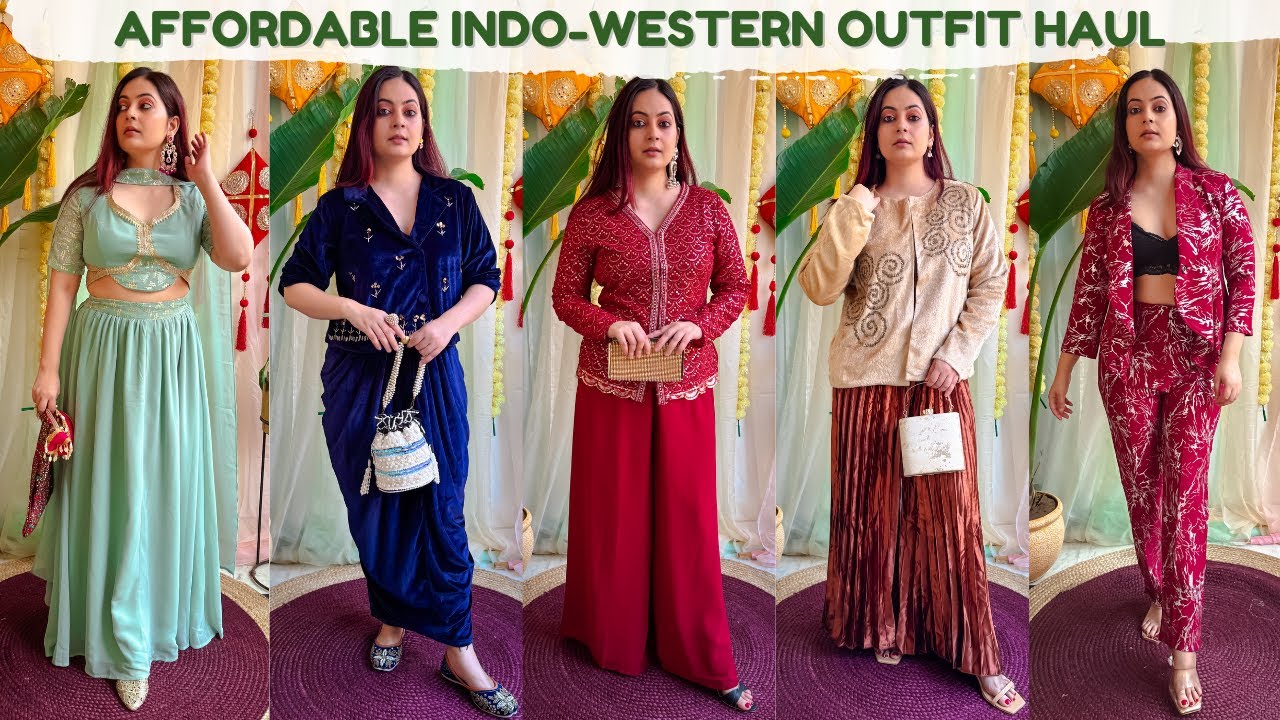 Myntra Trendy Winter Co-Ord Set Haul | Indo Western Partywear Outfits Haul | Mahima Giri