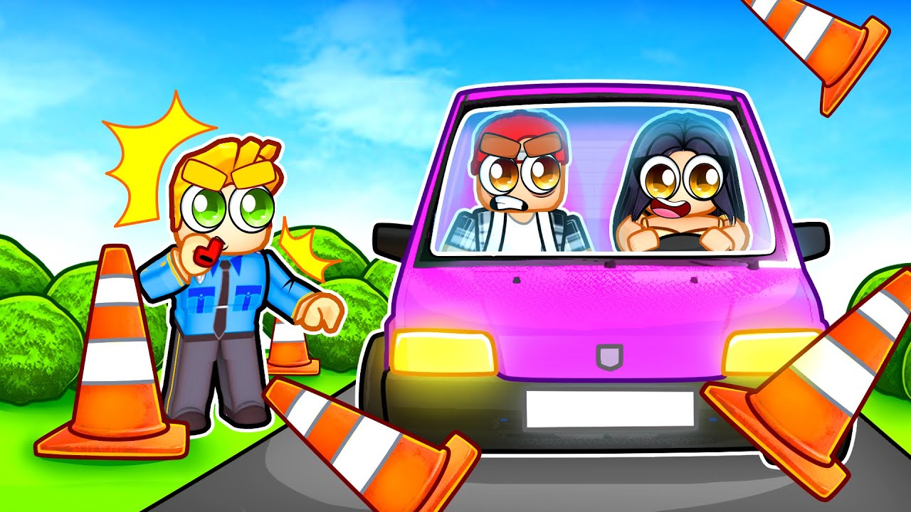 TEACHING MY WIFE HOW TO DRIVE - ROBLOX