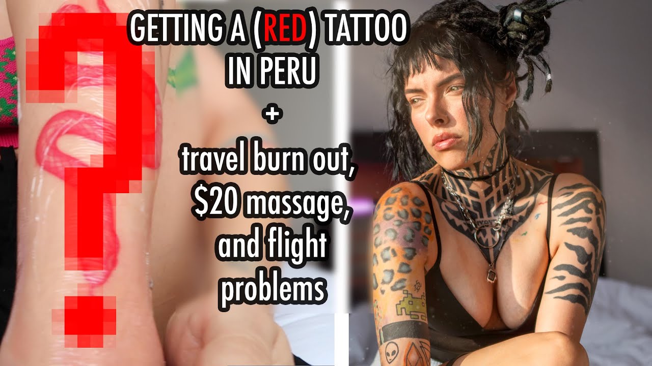 getting a sketchy massage, a red ink tattoo, and leaving PERU (moody girl vlog)