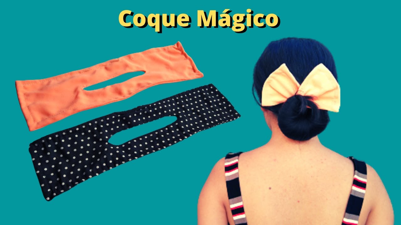 [diy] como fazer coque magico ou fastbun