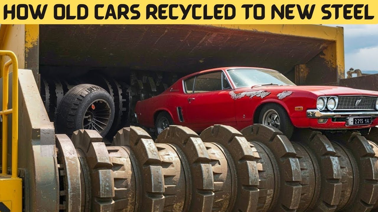 How Old Cars Are Recycled Into Steel | Auto Recycling Process | Sustainable Steel Production