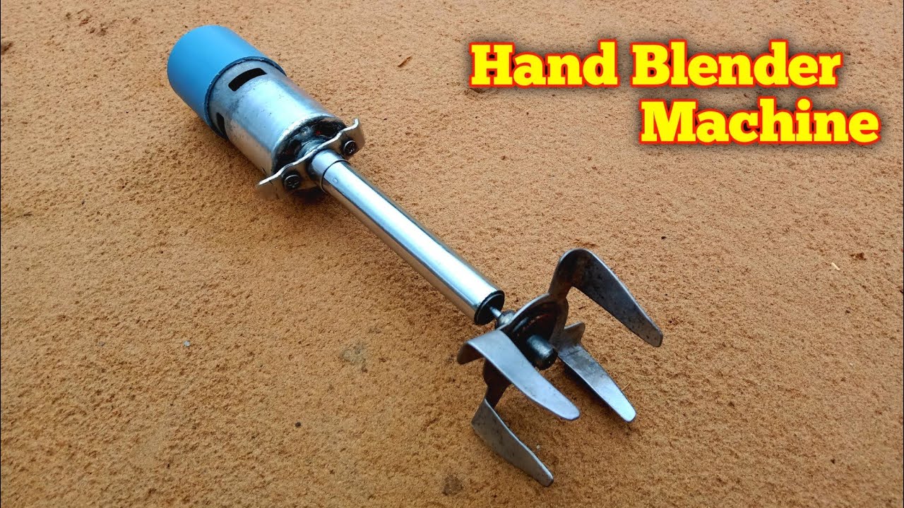 How to make Hand blender machine at home from 755 dc motor || curd churning Machine