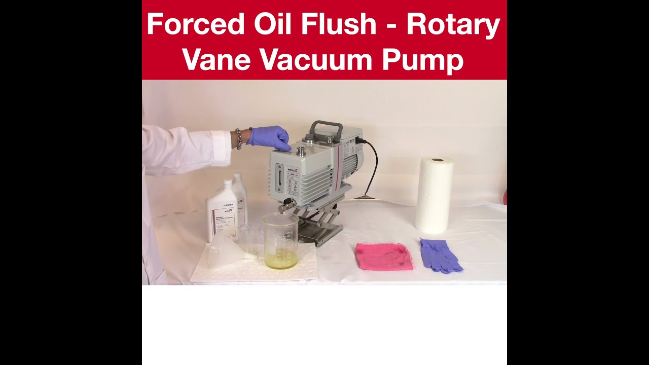 Welch | Forced Oil Flush Rotary Vane Vacuum Pump (Eng Sub)