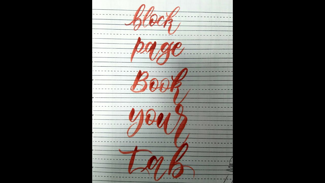 Brush Lettering (Brush Calligraphy) Lecture-2