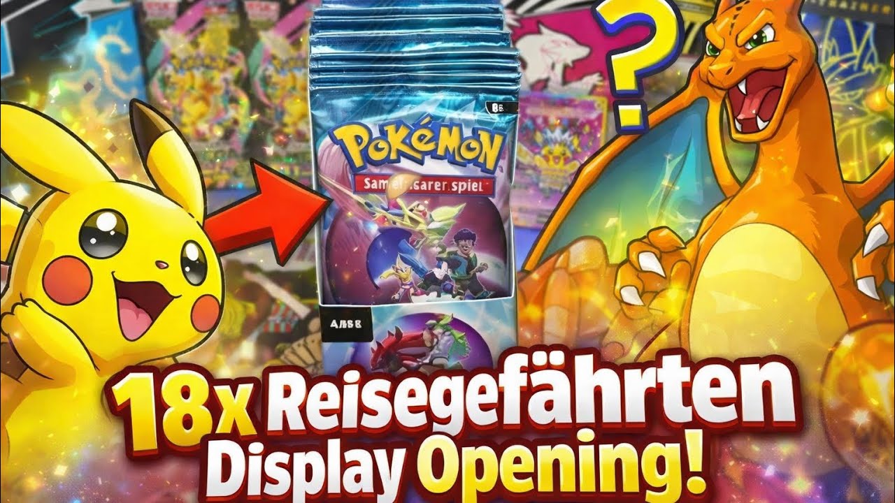 Unglaubliches Pokémon-Opening: 18er Display Reisegefährten – Was wird drin sein?
