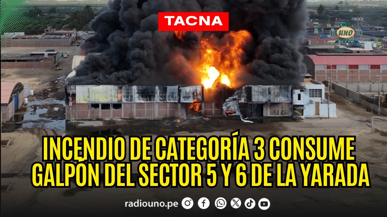 TACNA | Incendio de categoría 3 consume galpón de aceite de oliva en sector 5 y 6 de la Yarada.