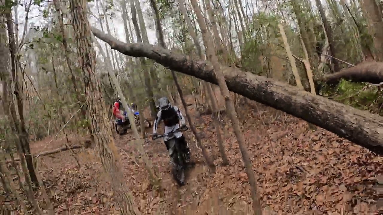 (PART 4 of 6) NCMP Dirt Bike Trails - Crew following the Electric Yamaha