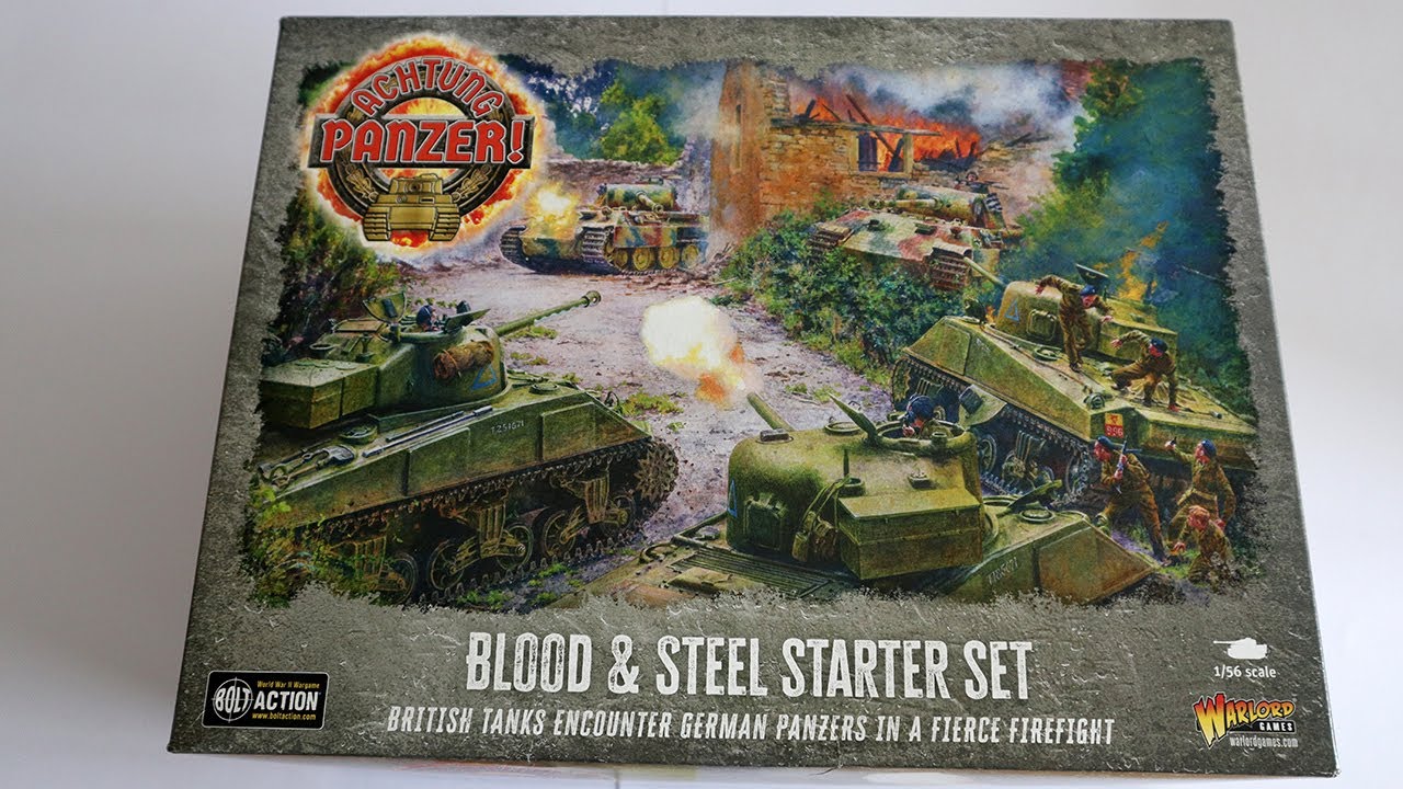 Unboxing Warlord Games Achtung Panzer! Blood and Steel Starter Set