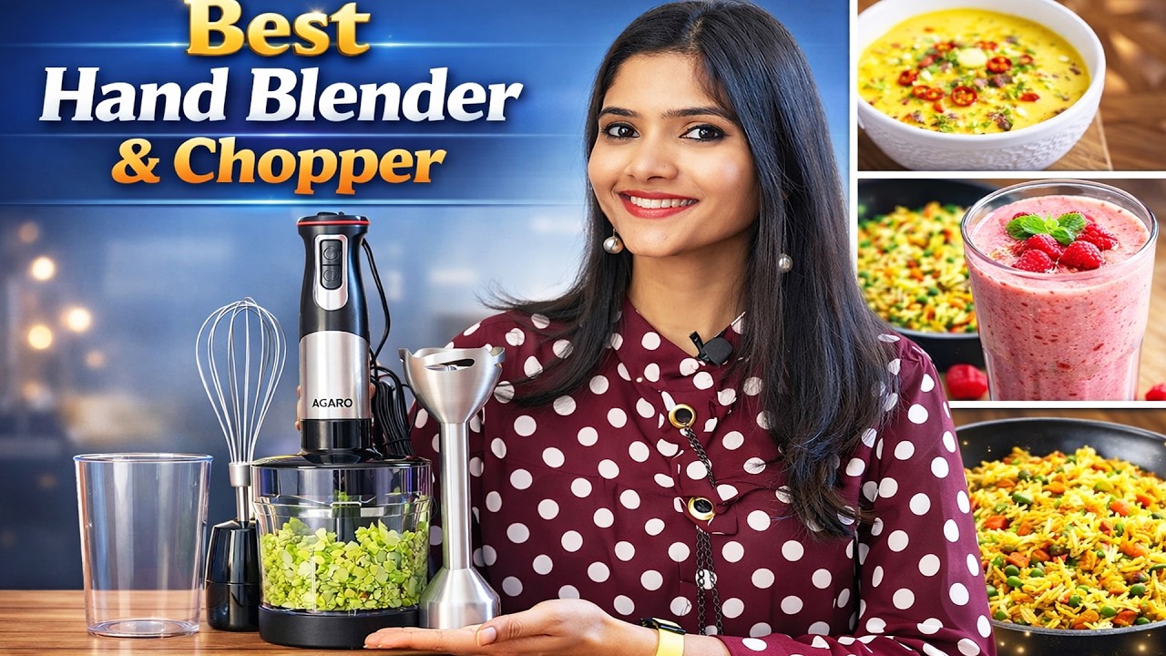 Best Hand Blender | Best Chopper for Kitchen | Agaro  Hand Blender & Chopper | Vegetable Chopper