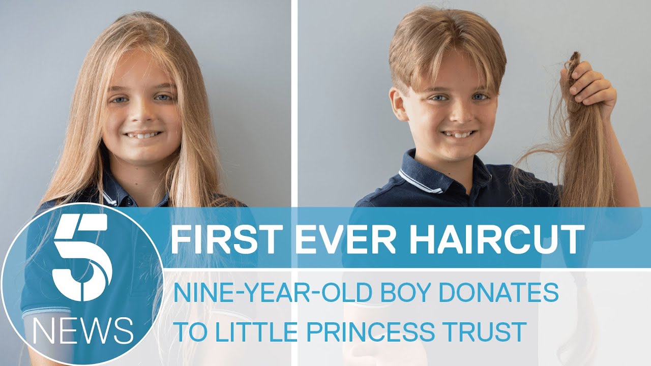 Nine-year-old boy gets first ever haircut for charity | 5 News