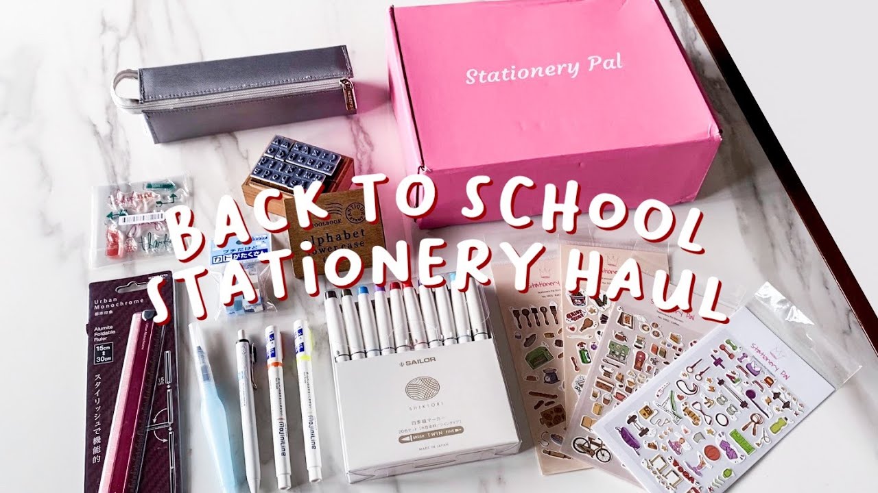 Brushpen Harga 700rb?! Back to School Stationery Haul 2021 ft. Stationery Pal