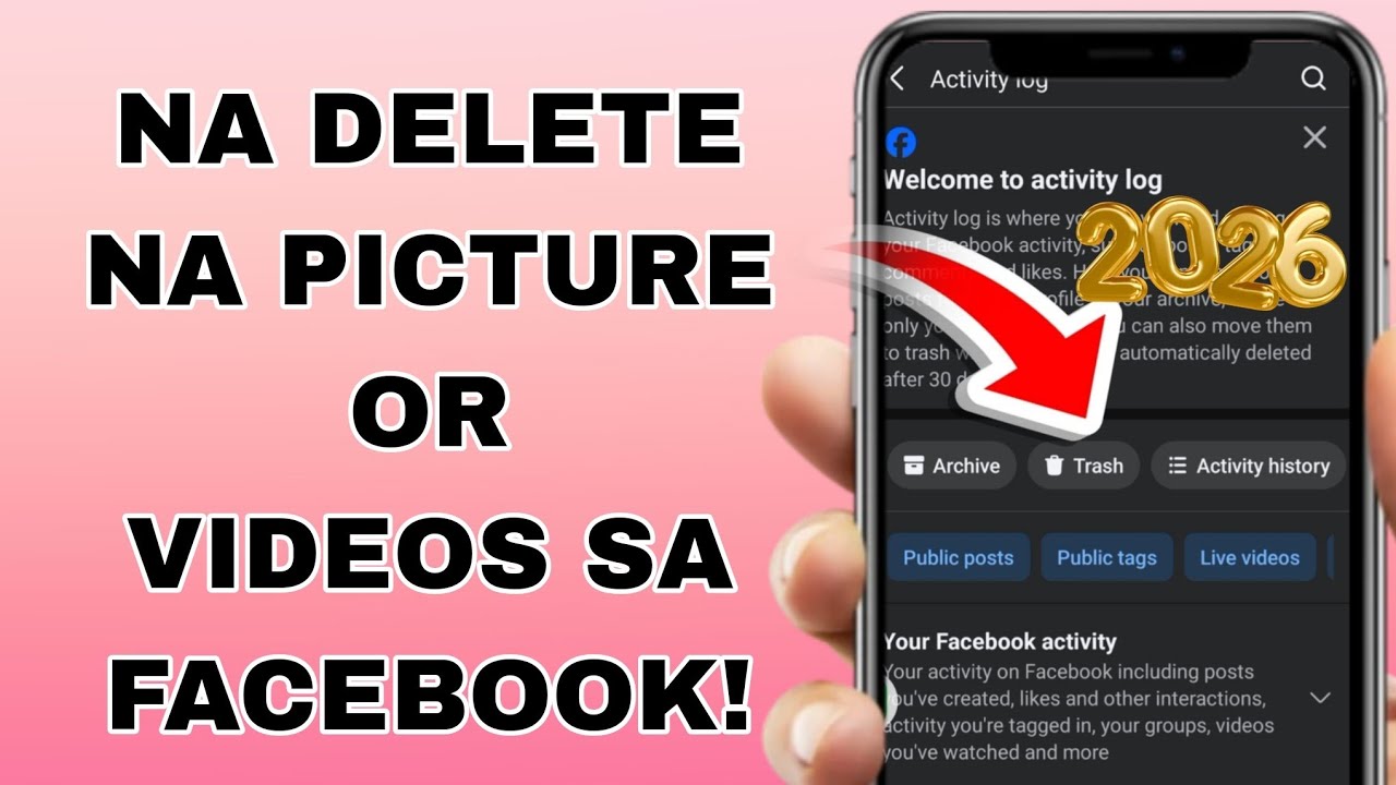 Paano makikita ang delete mong  picture or video sa Facebook?