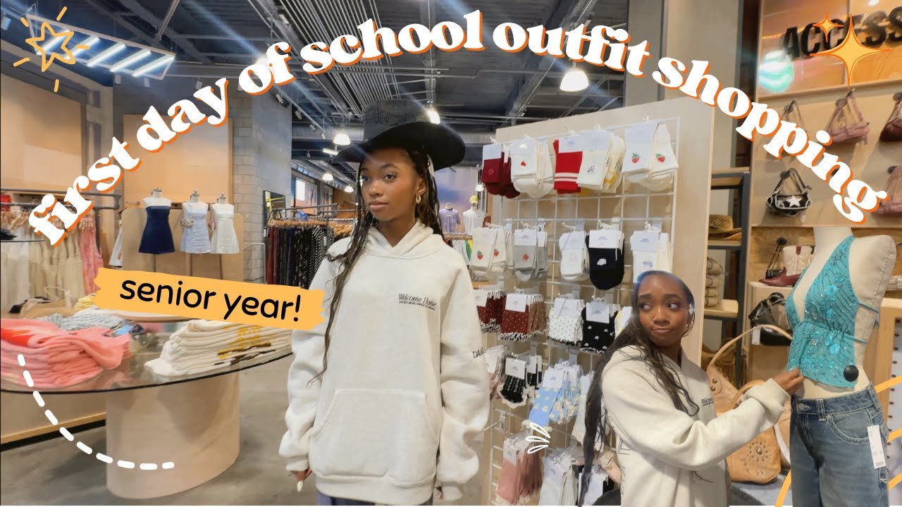 First day of school outfit shopping! / senior year!