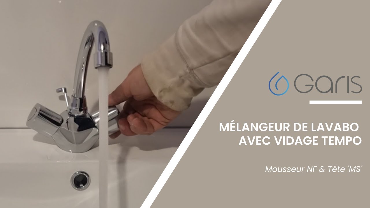 Simple et discret : découvrez notre Mélangeur de lavabo avec vidage TEMPO