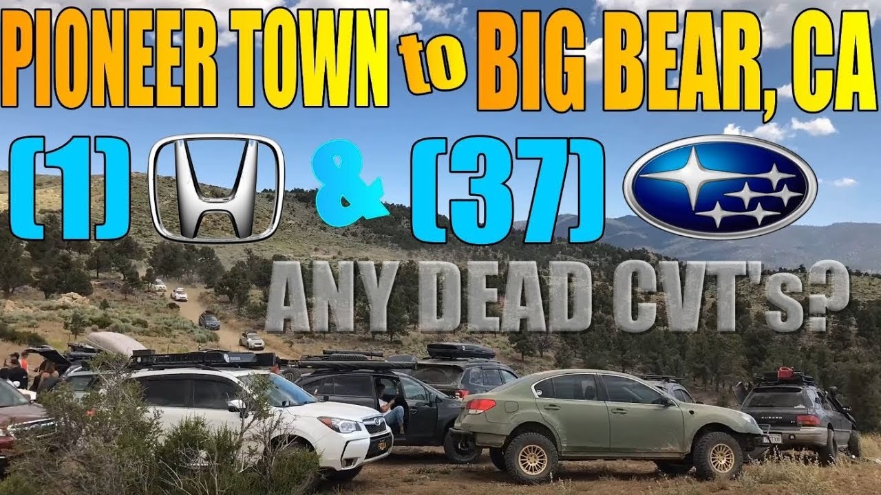 Pioneer town to Big Bear, CA(2N02)- 37 Subaru's & 1 Honda Passport