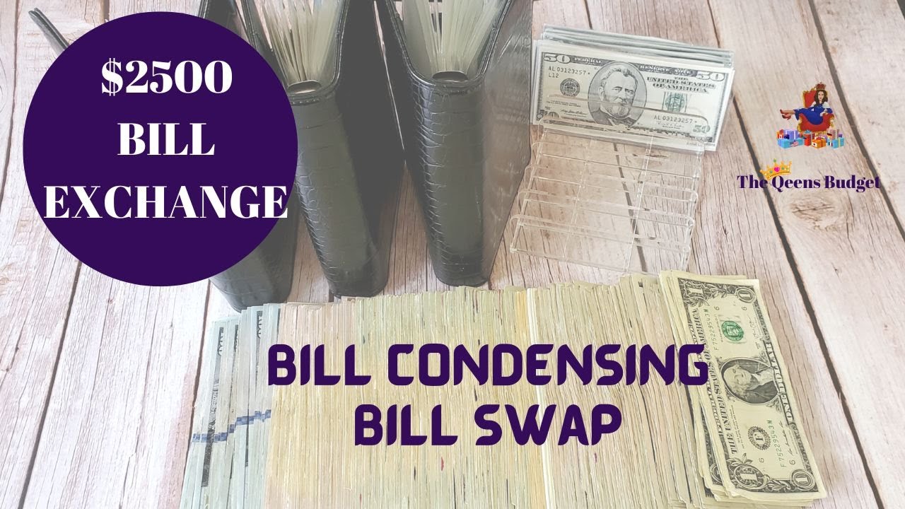 CASH EXCHANGE  ||  BILL SWAP ||  BILL CONDENSING  ||  $2500  ||  LONG AND SHORT TERM BINDERS