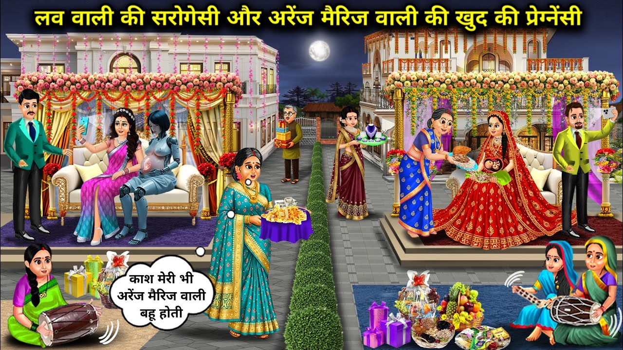 लव वाली से अच्छी-अरैंज मैरिज वाली बहू की प्रैगनेंसी । Pregnancy Of Bahu,Arranged Is Better Than Love