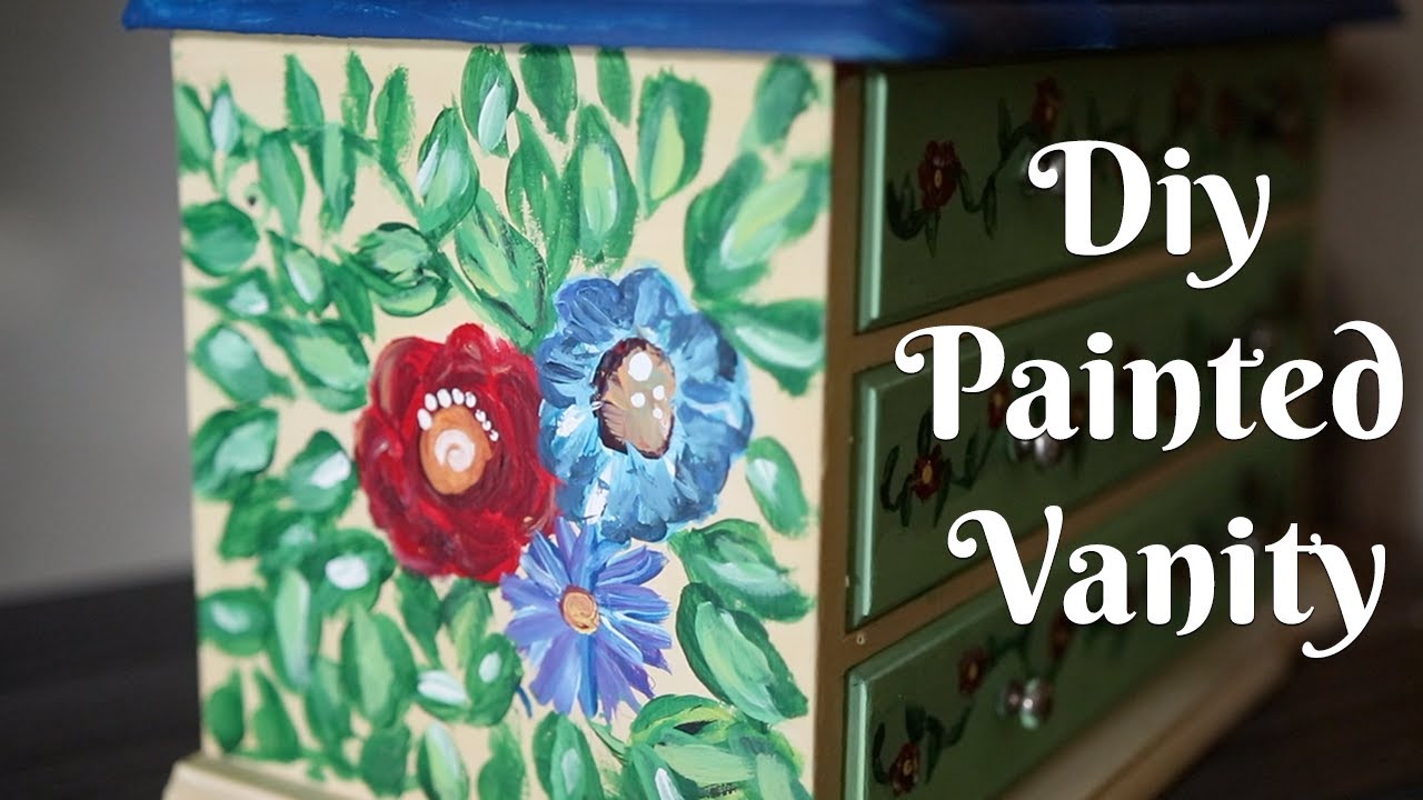 Painting My Own Mini Vanity | Vintage Mexican Folk Art Inspired