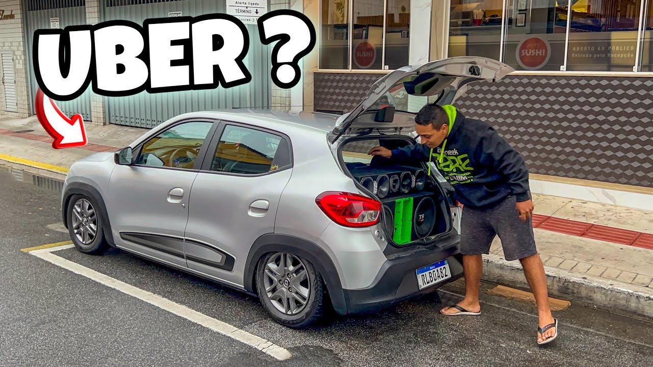 FAZ UBER COM CARRO REBAIXADO PODE ? POISE ELE FAZ COM UM KWID COM SUSPENSÃO A AR