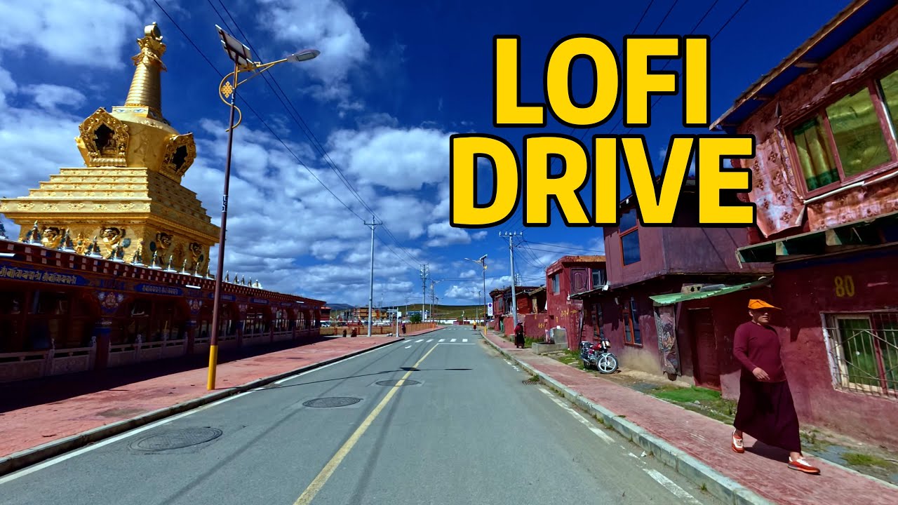 Car Travel Through China | Lhalung Tso → Yarchen Gar → Anzi Township | Music Highway Drive in 4K