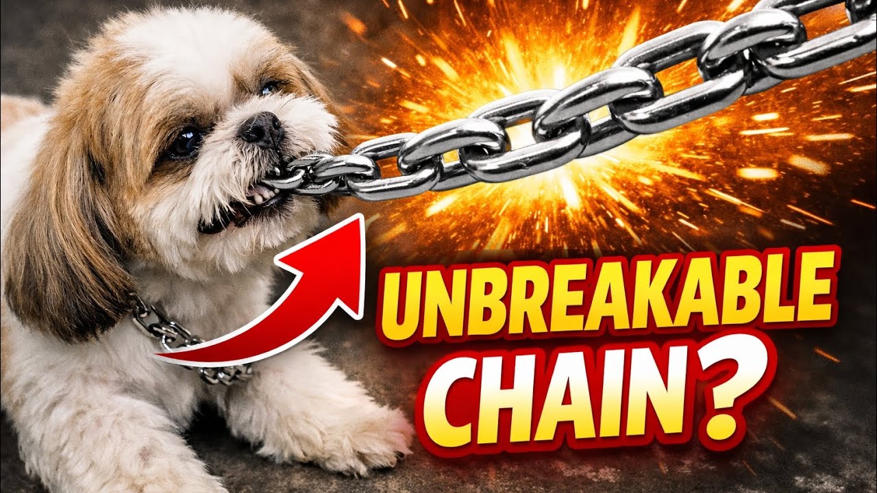 UNBREAKABLE Dog Chain? 😳 Kennel Company Stainless Steel Chain Test!”#dogchain#dogproducts#petproduct