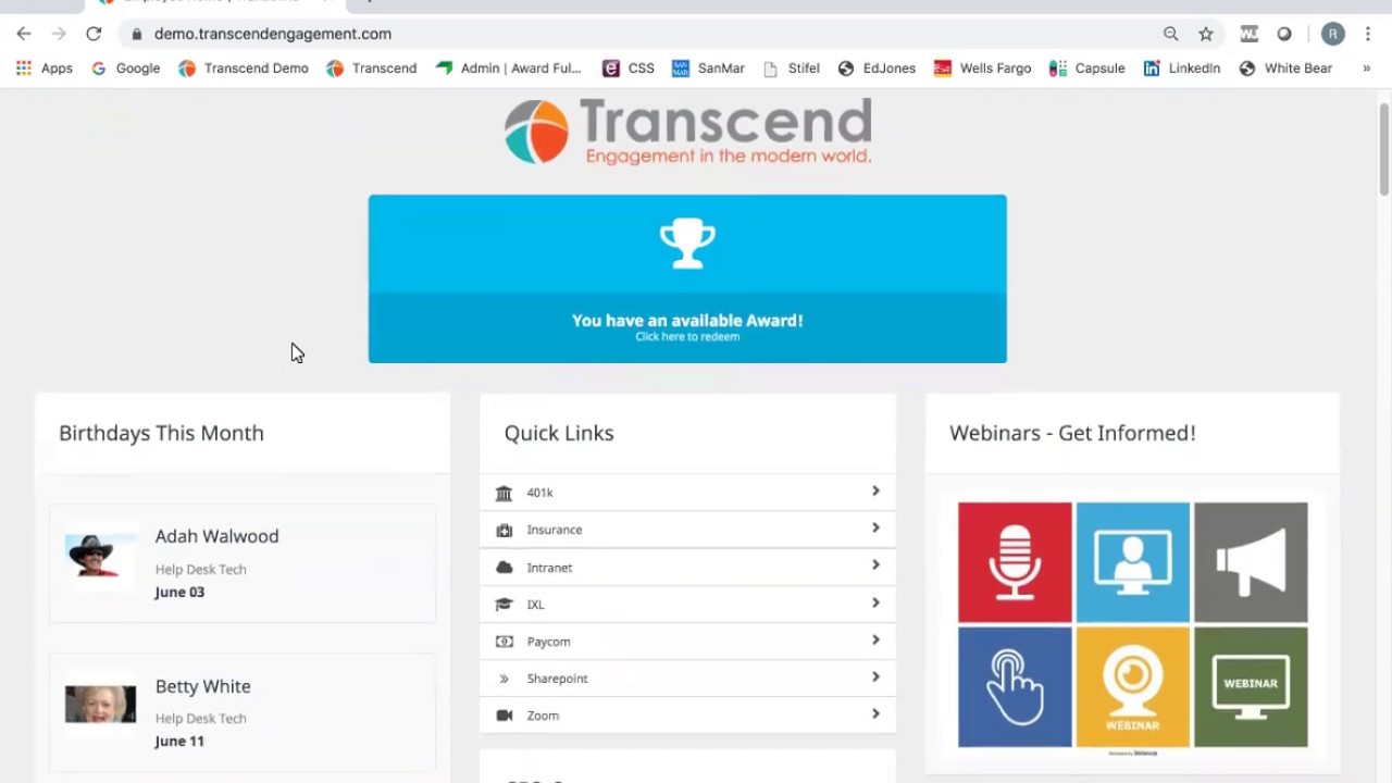 Employee Engagement Platform Demo