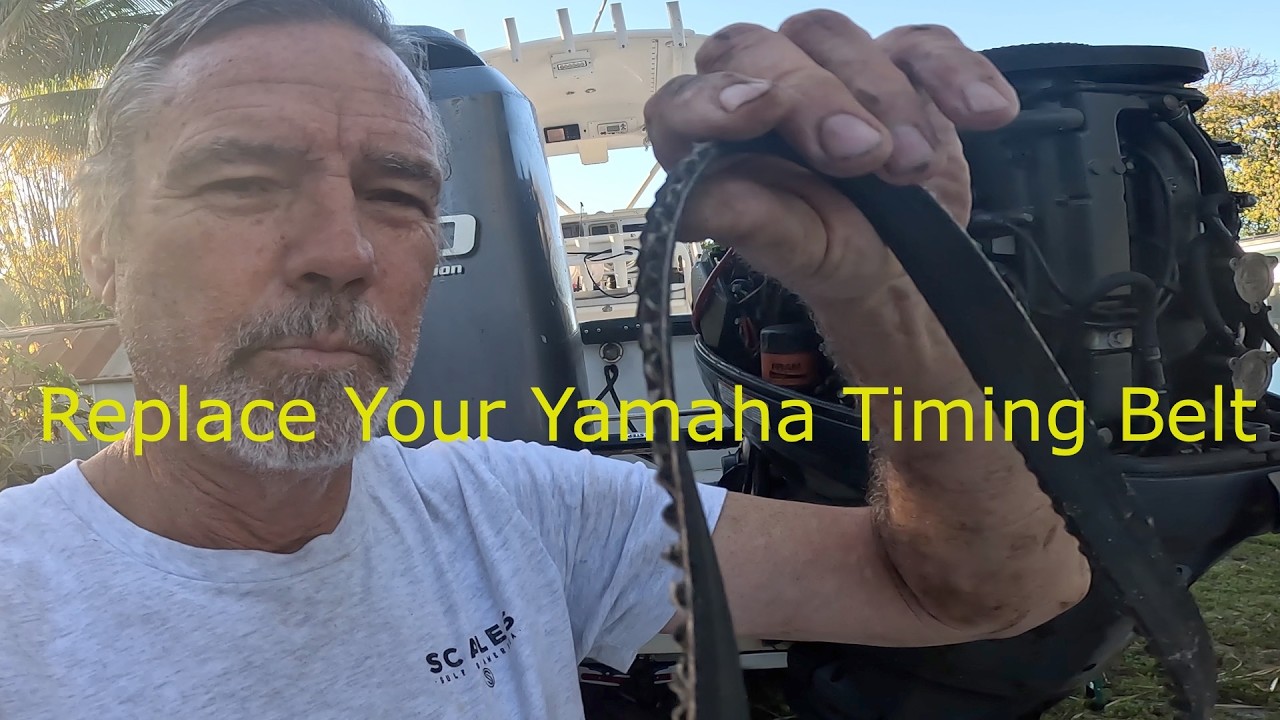 Как заменить ремень ГРМ и шкив на мотоцикле Yamaha 115, 150, 200 с четырехтактным двигателем. Лег...