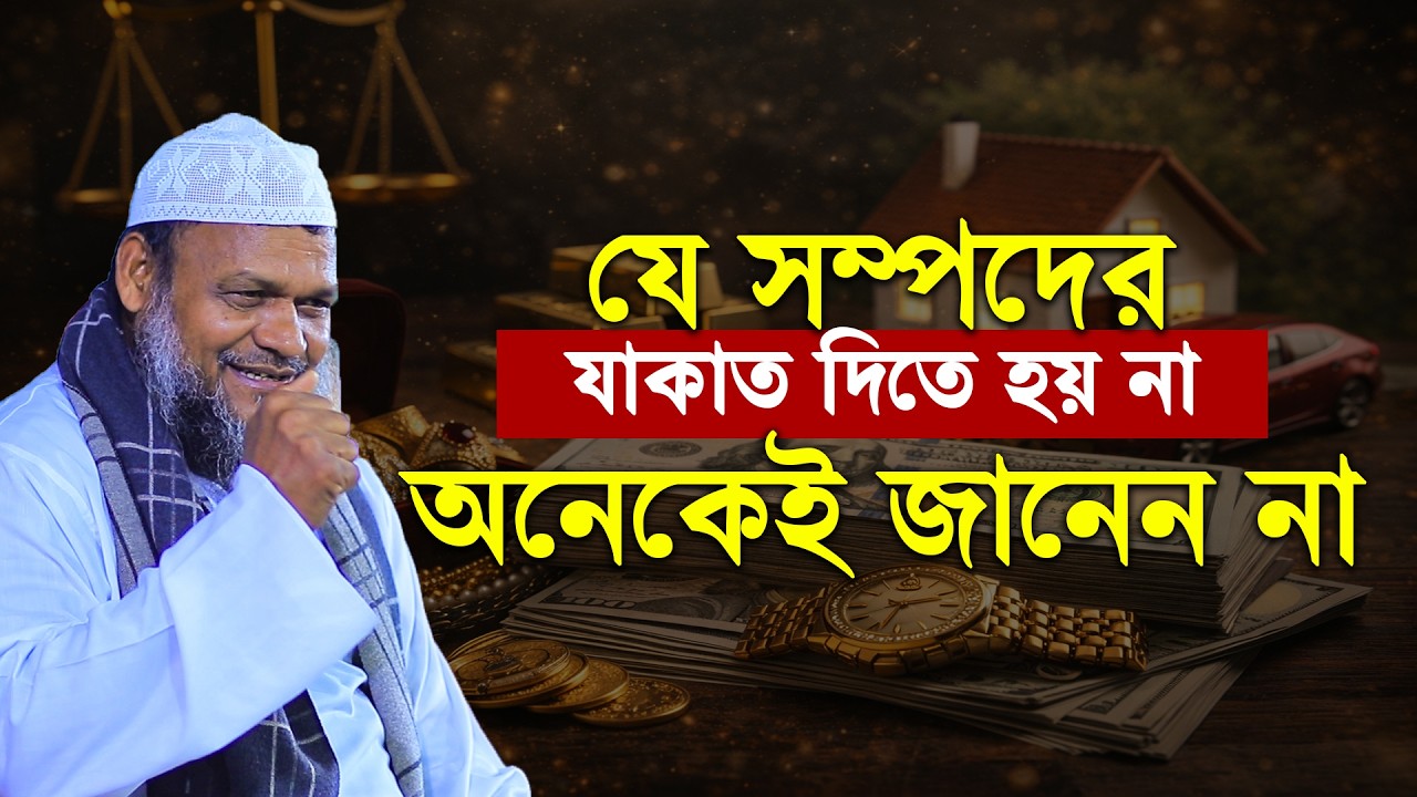 যে সম্পদের যাকাত দিতে হয় না—অনেকেই জানেন না│Sheikh Abdur Razzak Bin Yousuf New Waz