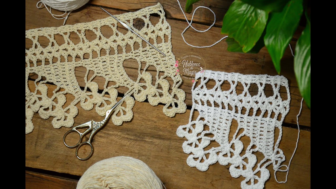 ( Puntilla de la abuela) Técnicas  Crochet y muchos Tips.
