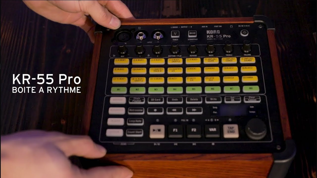 La bo&icirc;te &agrave; rythme KORG KR55 PRO (vid&eacute;o de la boite noire)