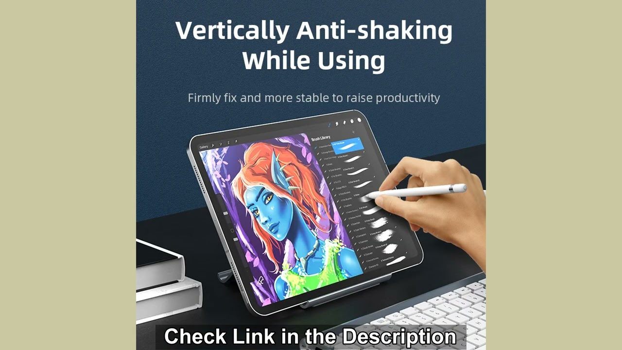 CABLETIME Vertical Laptop Stand Space-Saving Adjustable Holder for MacBook Surface iPad
