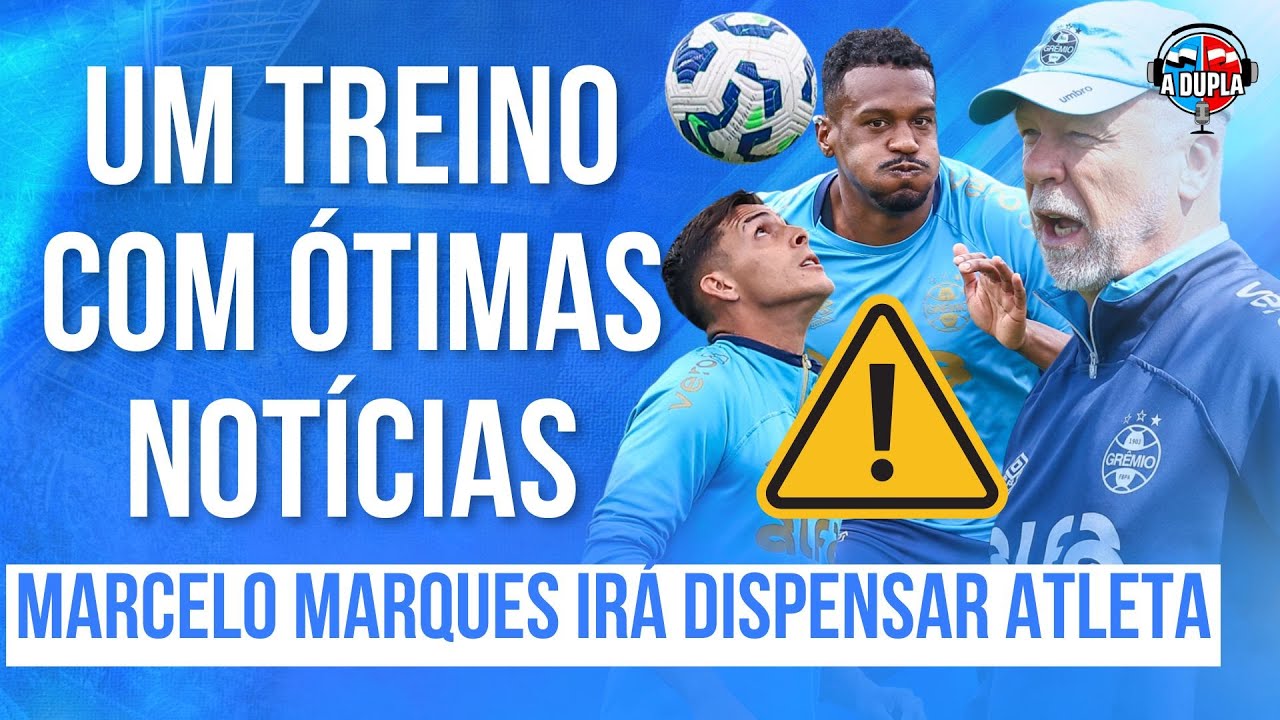 🔵⚫️ Di&aacute;rio do Gr&ecirc;mio KTO: Treino deu &oacute;timas not&iacute;cias para Mano | Acabaram os ingressos | Ele sair&aacute;!