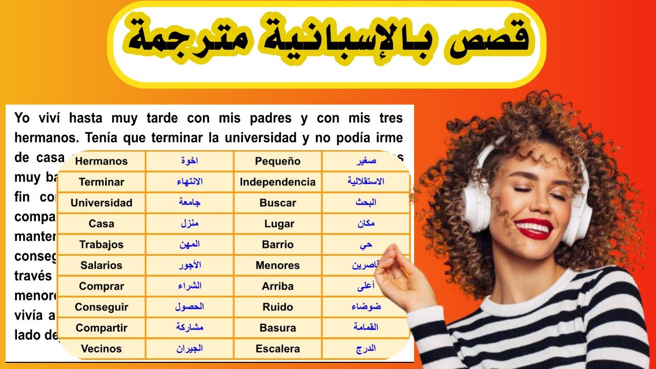 تعلم الإسبانية عن طريق القصص_ قصص مترجمة  بالإسبانية Learn Spanish with  Dele A2/ translated storie