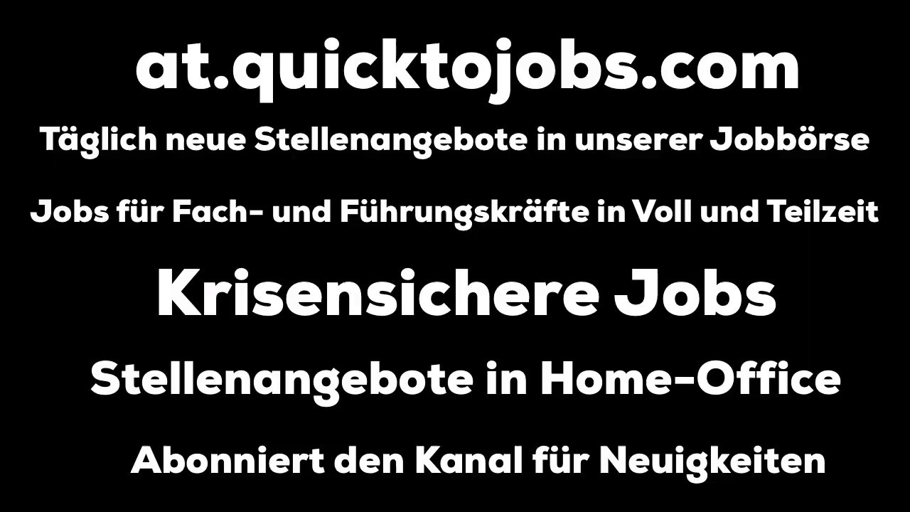 Quick To Jobs - Account Manager Stellenangebote, Jobb&ouml;rse, Jobsuche, Jobs - Quick Jobs