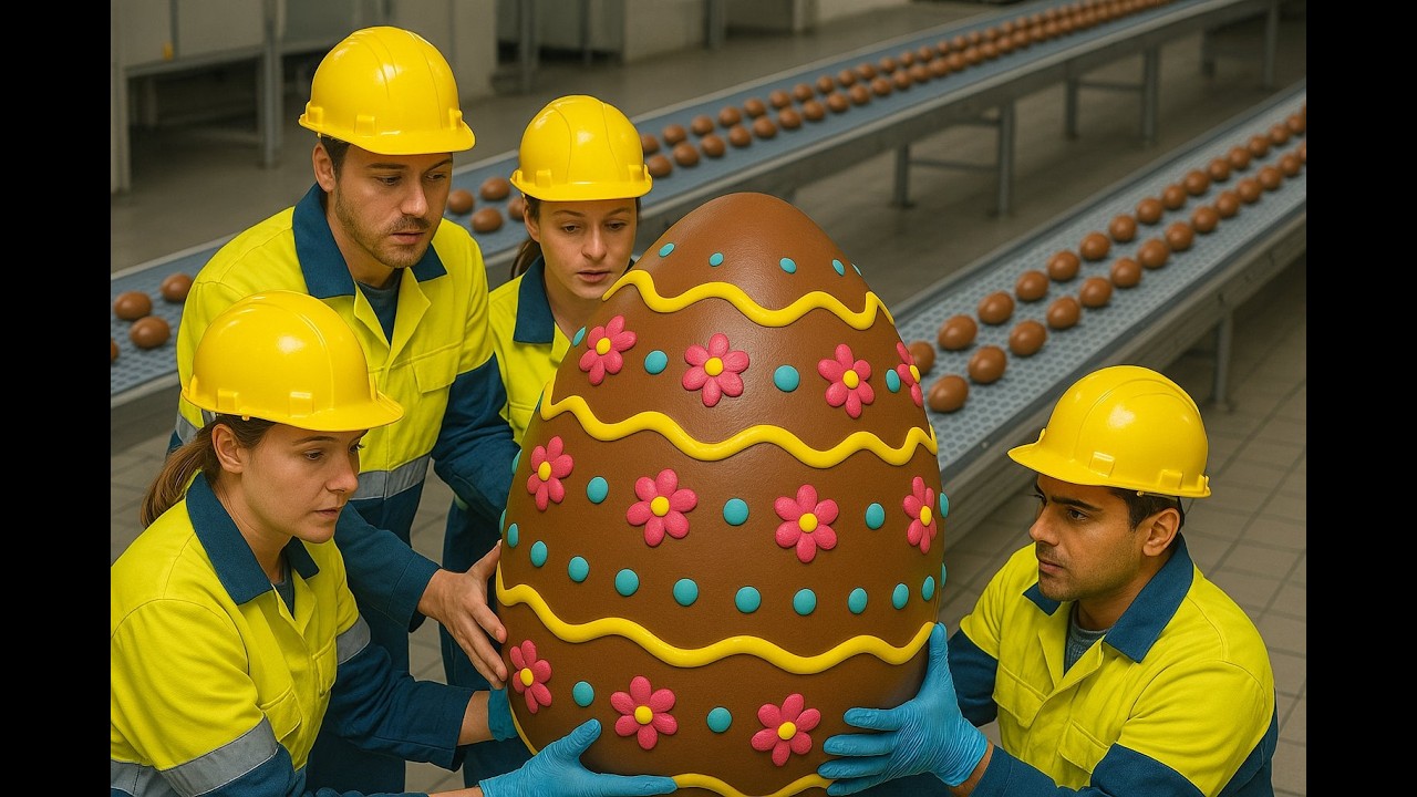Inside the Chocolate Factory: How Millions of Easter Eggs Are Made 🍫🐣 | Step-by-Step Process