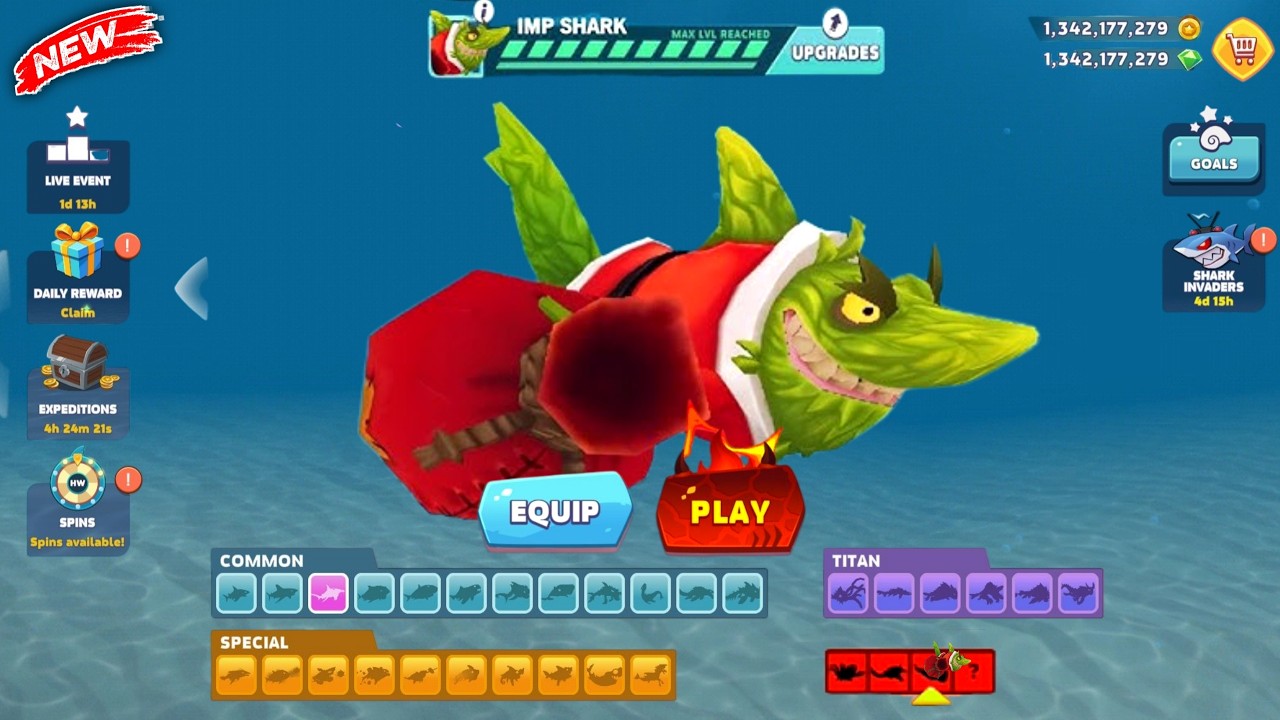 Santa Claus Astaroth Shark Gameplay | Hungry Shark Evolution Christmas Special