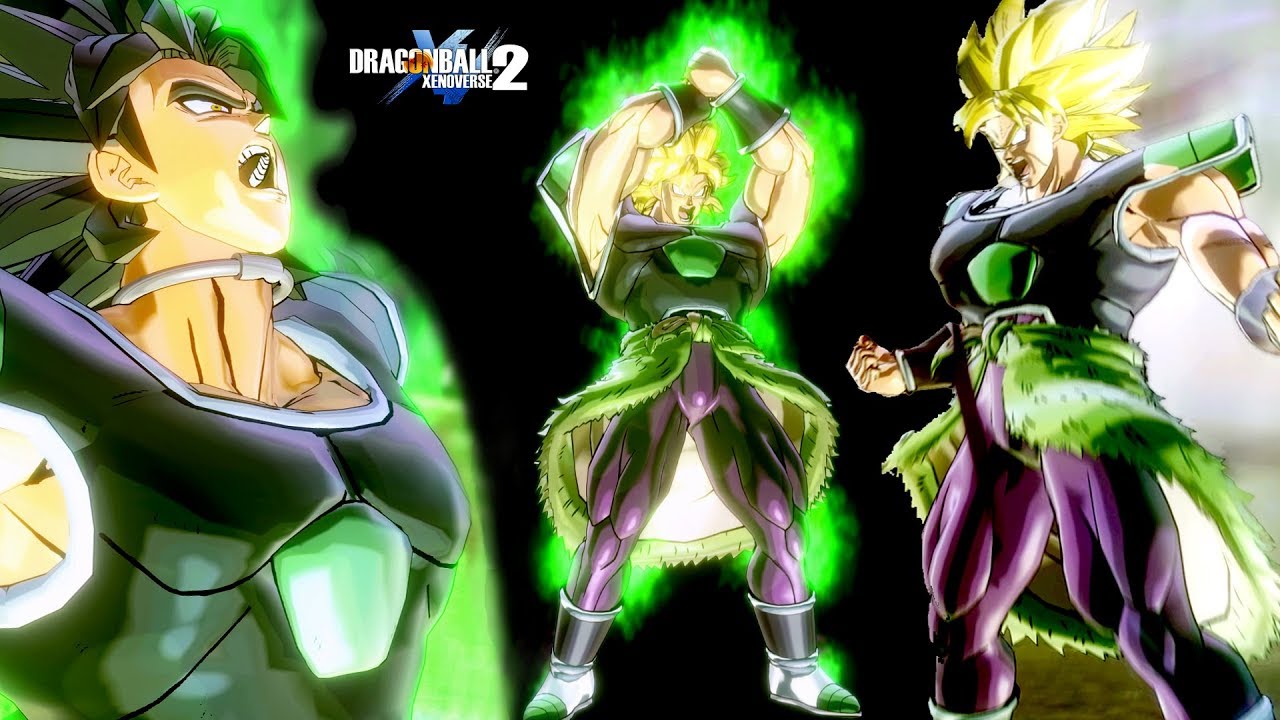 NEW ANIMATED BROLY! Custom Transformations All Forms {BASE-FURY-SSJ-FPSSJ] - Dragon Ball Xenoverse 2