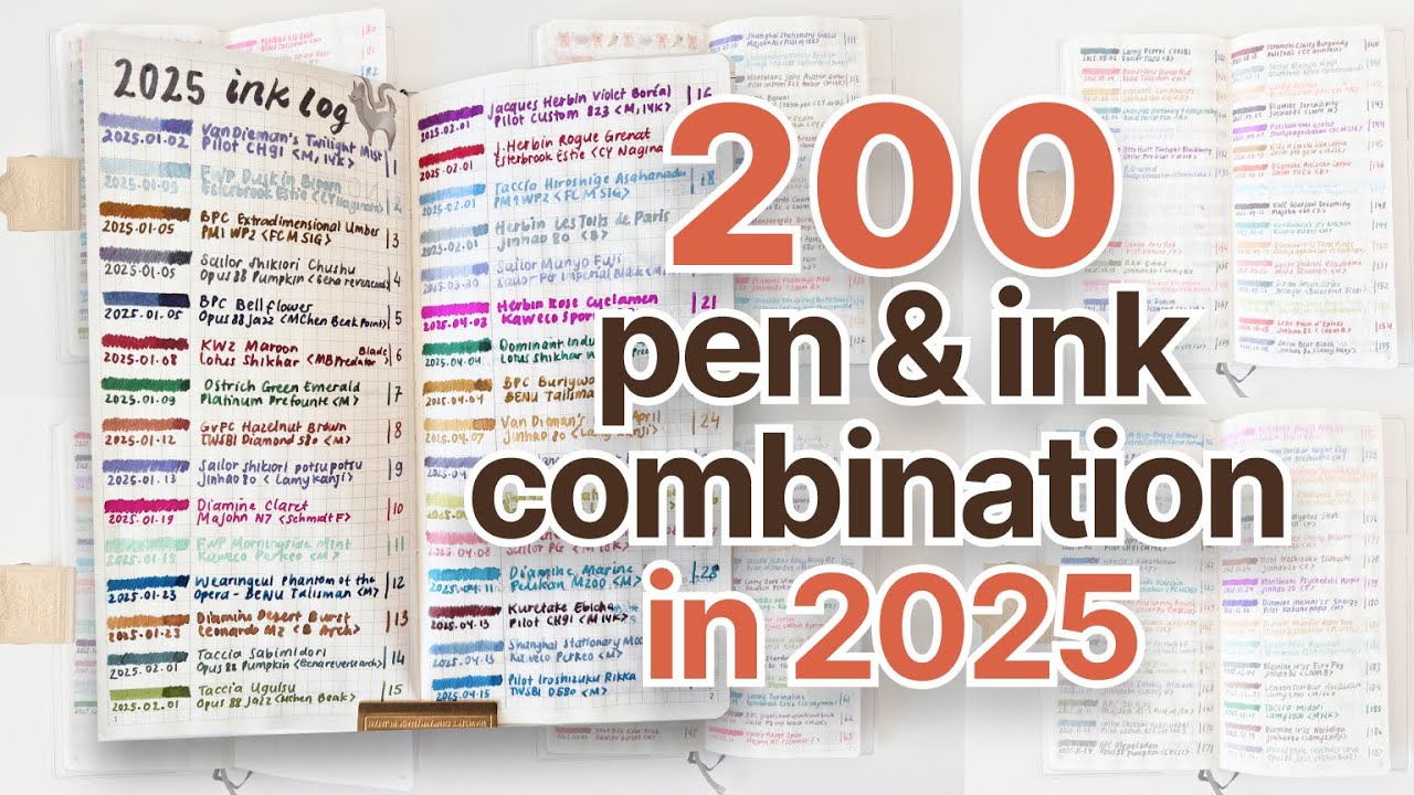 I inked 200 pen and ink combinations in 2025! 🥳