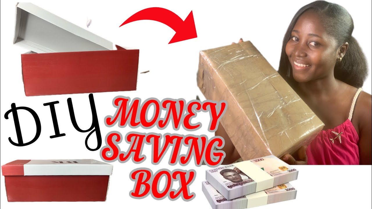 DIY: HOW TO MAKE MONEY SAVING BOX Using Shoe Box//AMACHUNDI❤️