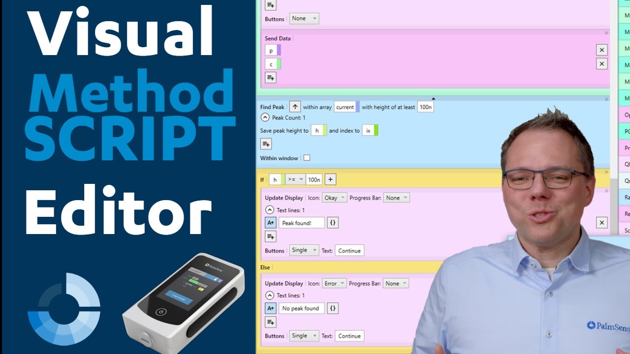 Visual MethodSCRIPT editor, for the EmStat4T