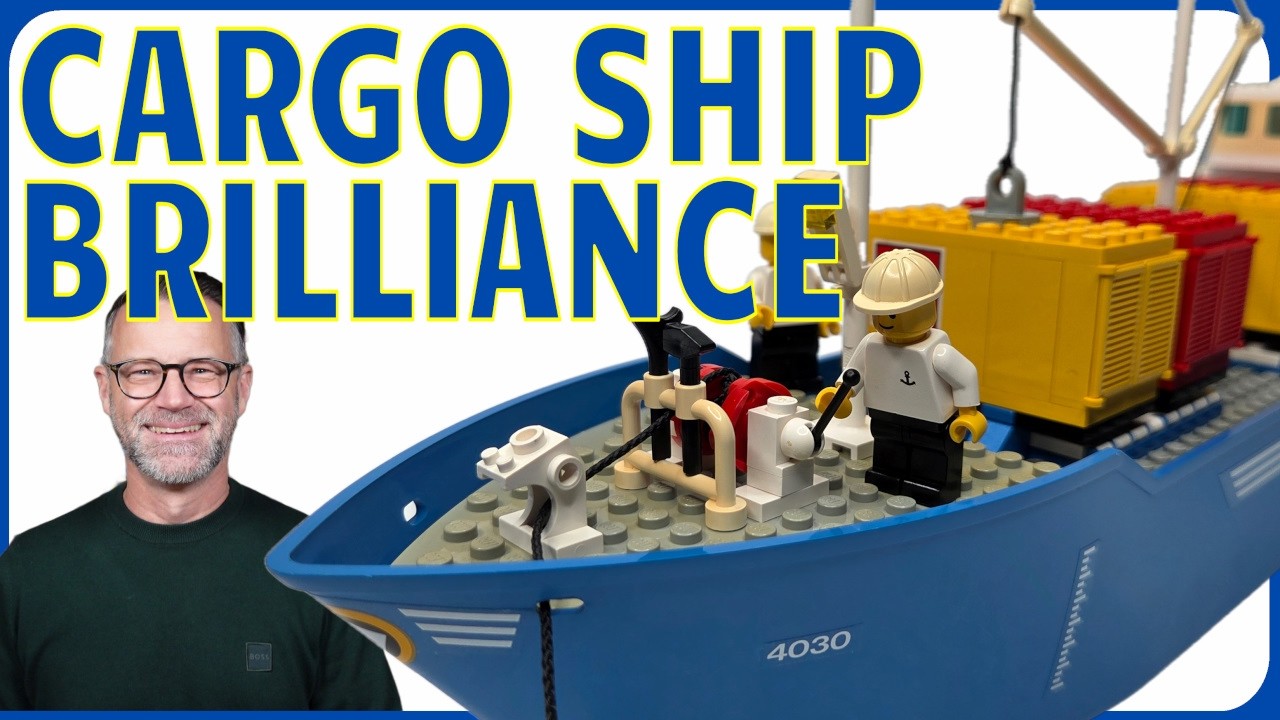 Does this 1987 LEGO Ship still float? Set 4030 Cargo Carrier Review
