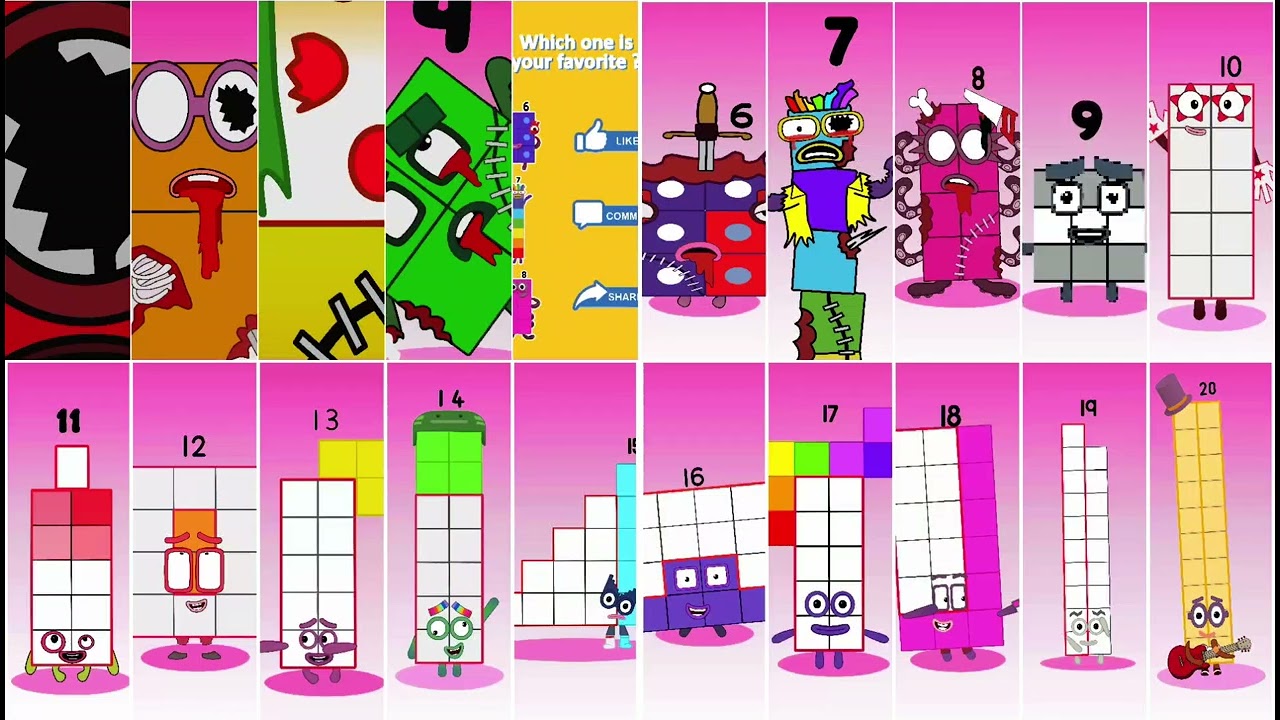 Incredibox Numberblocks 1vs20 | Compilation Incredibox #sprunki#numberblocks #incredibox