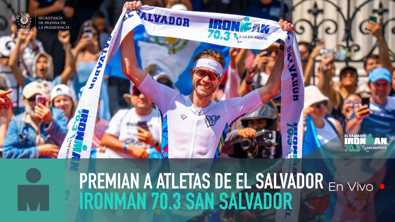 Premian a ganadores de El Salvador IRONMAN 70.3 San Salvador