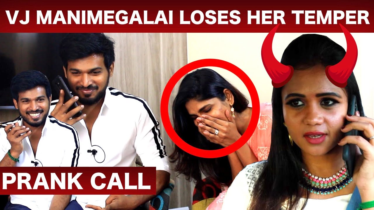 Vj Manimegalai Gets Angry - Prank Call Gone Wrong | Cooku With Comali | Vijay Tv | Vj Rakshan