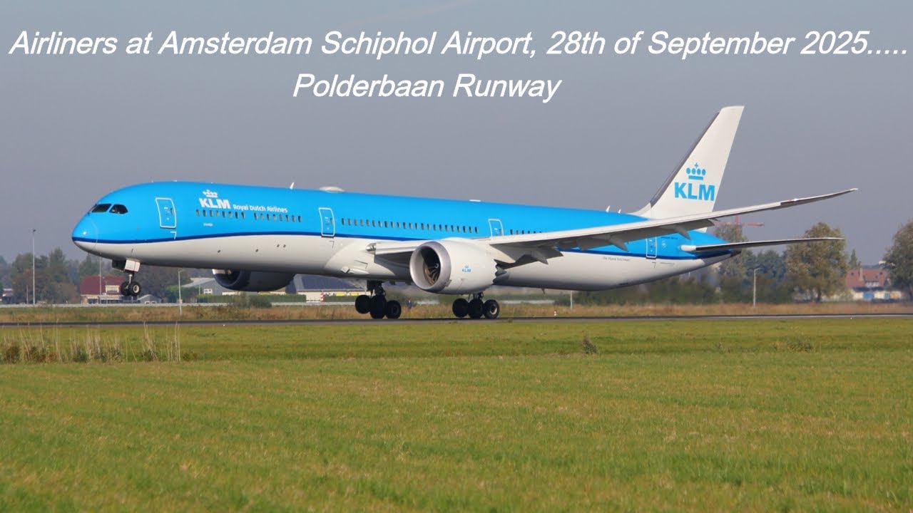 Incredible up close Airliner spotting, Polderbaan Runway,  Amsterdam Schiphol Airport, 28.09.25